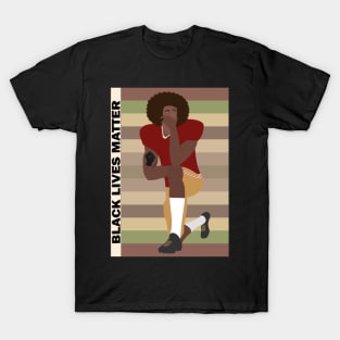 BLM Football Player T-Shirt